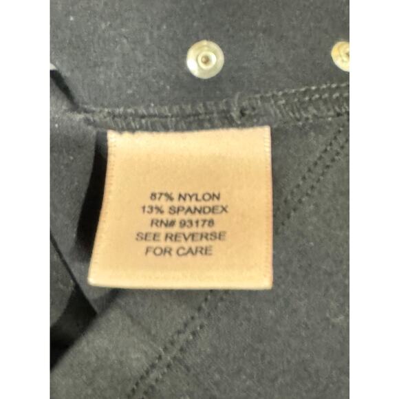 PHILOSOPHY REPUBLIC CLOTHING Women's Black Studded Trim Pull-On Mini Skirt SZ L - Picture 10 of 10